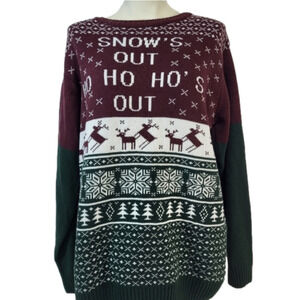 Ugly Christmas Sweater - "Snow Out, Ho Ho Out"